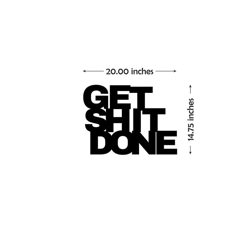 Get Shit Done Iron Wall Accent media 5