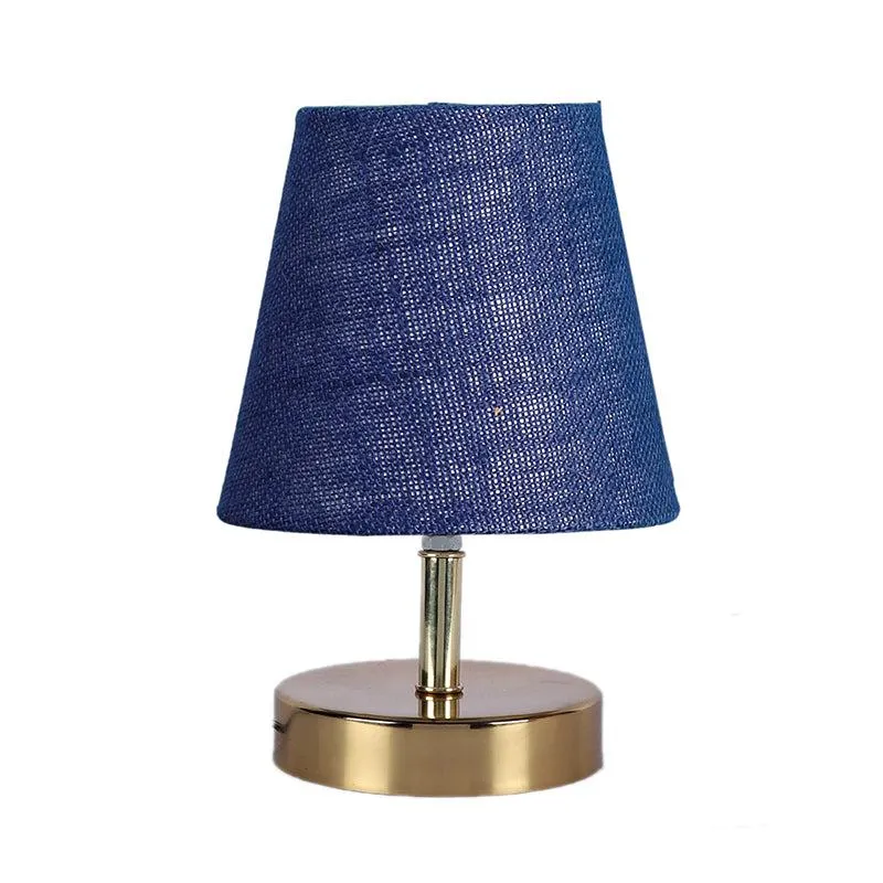 Alba Jute Table Lamp - Blue,Gold media 4