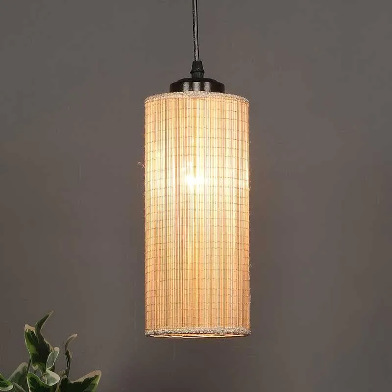 Suvio Bamboo Cane Ceiling Lamp media 3