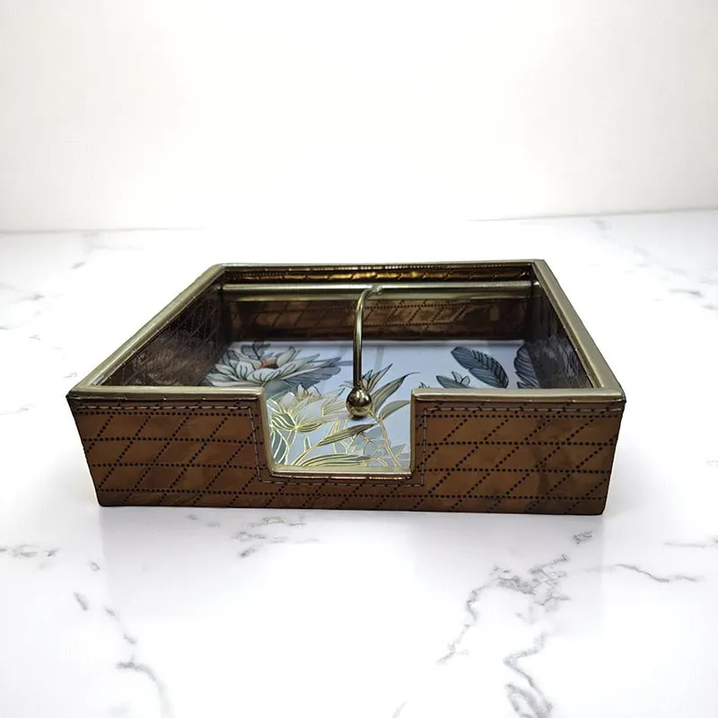 Tropikals Faux Leather Tissue Holder media 4