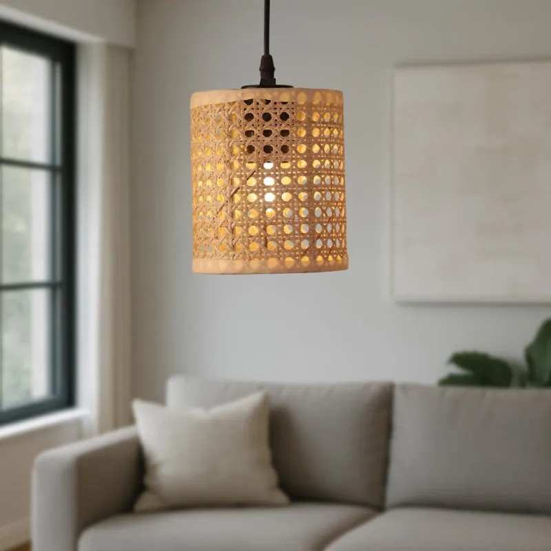 Orranil Rattan Ceiling Lamp media 1