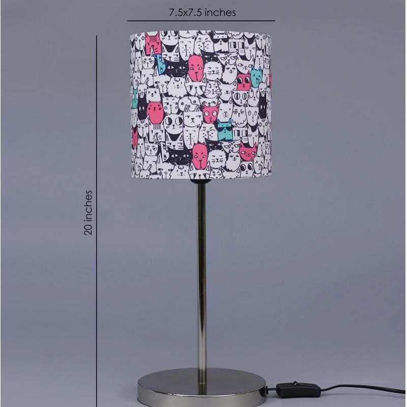 Kitties Everywhere Fabric Table Lamp - Multicolor media 5