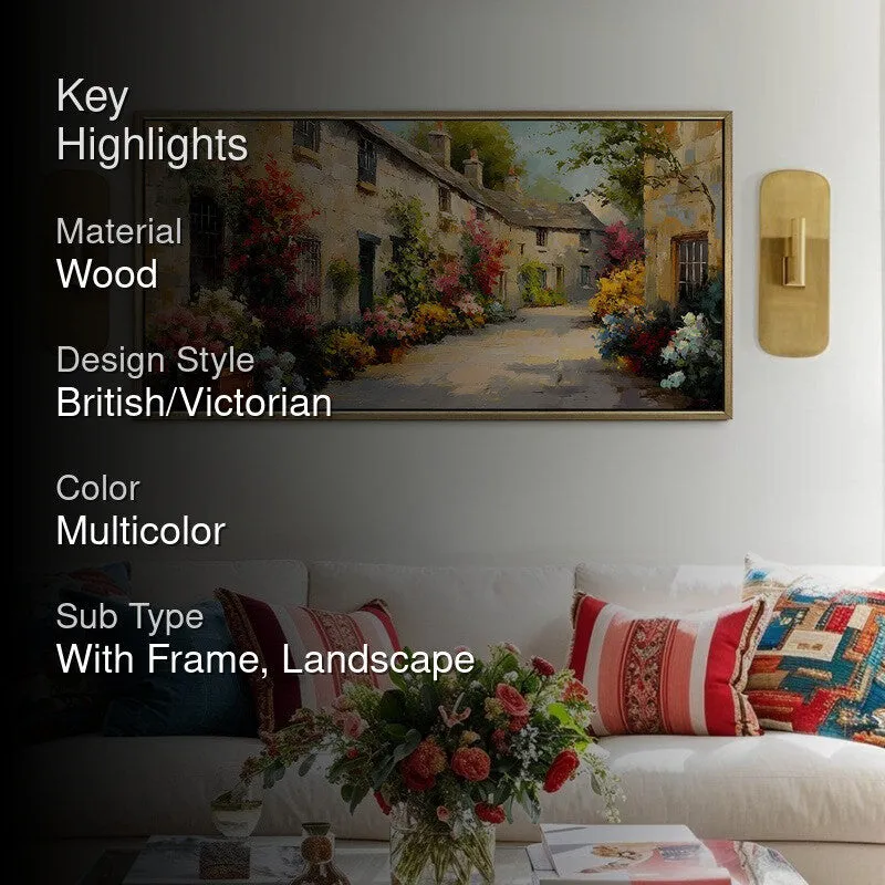 Blossom-Wrapped European Cottage Wall Art media 2