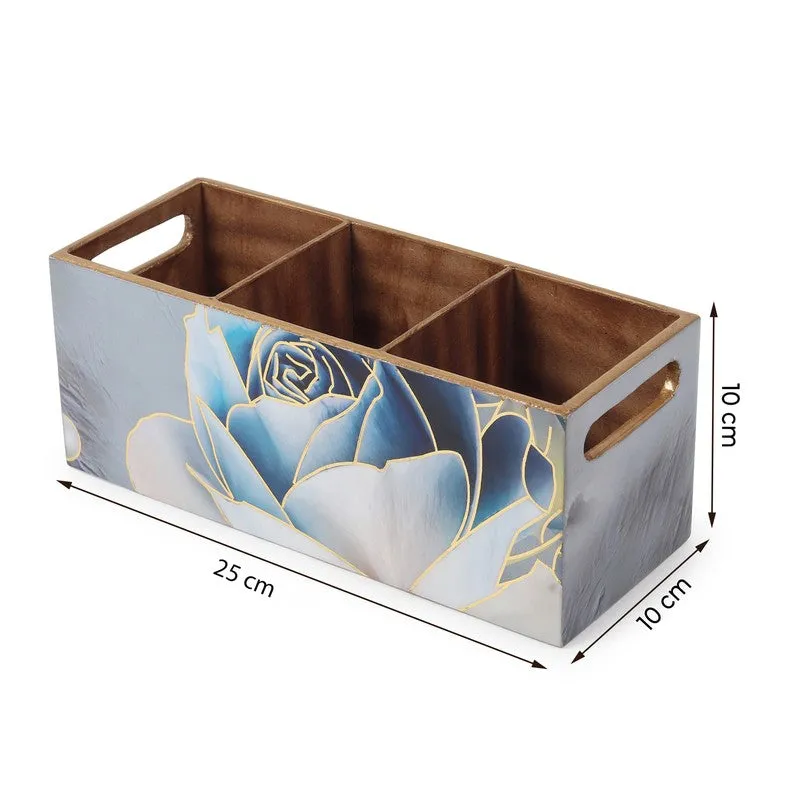 Rosy Wooden Cutlery Holder media 8