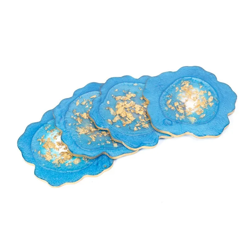 Celeste Crystal Coaster (Blue) - Set Of Four media 4