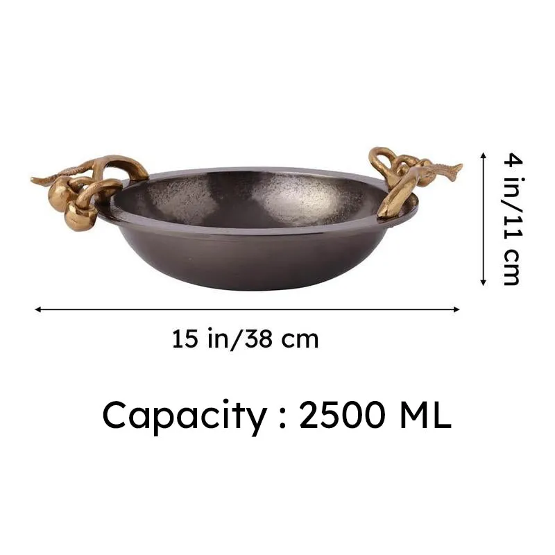 Cherry Vine Accent Bowl - Gold media 7