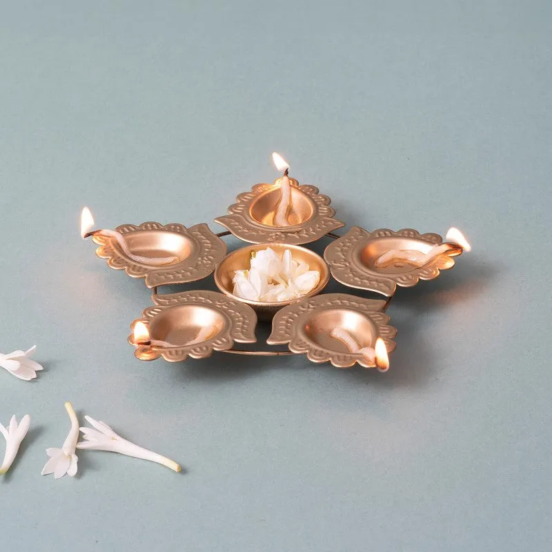SaanjhGlow Metal Diyas media 4