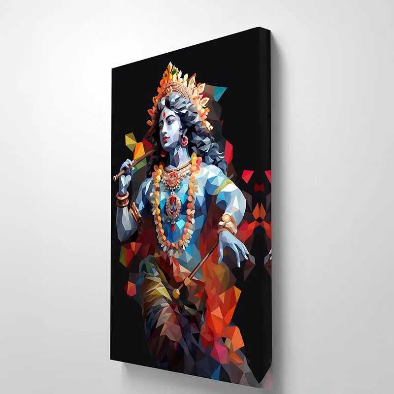 Sri Krishna Natyam Wall Painting media 5