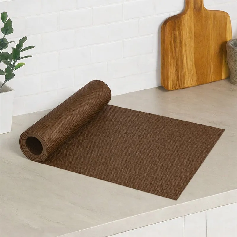 Laxis GripGuard Shelf Liner Mat - Brown media 1