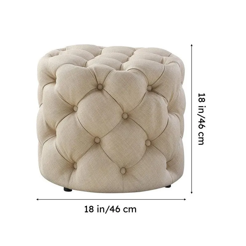 Elvixa Seatix Ottoman - Off White media 9