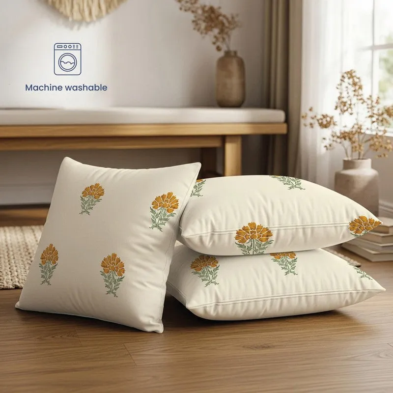 Urban Space Cosyne White Cotton Cushion Cover Set - Set of Three media 5