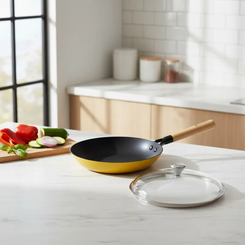 Cumin Co Enamel Durable Cast Iron Frying Pan - 1900 ML media 4