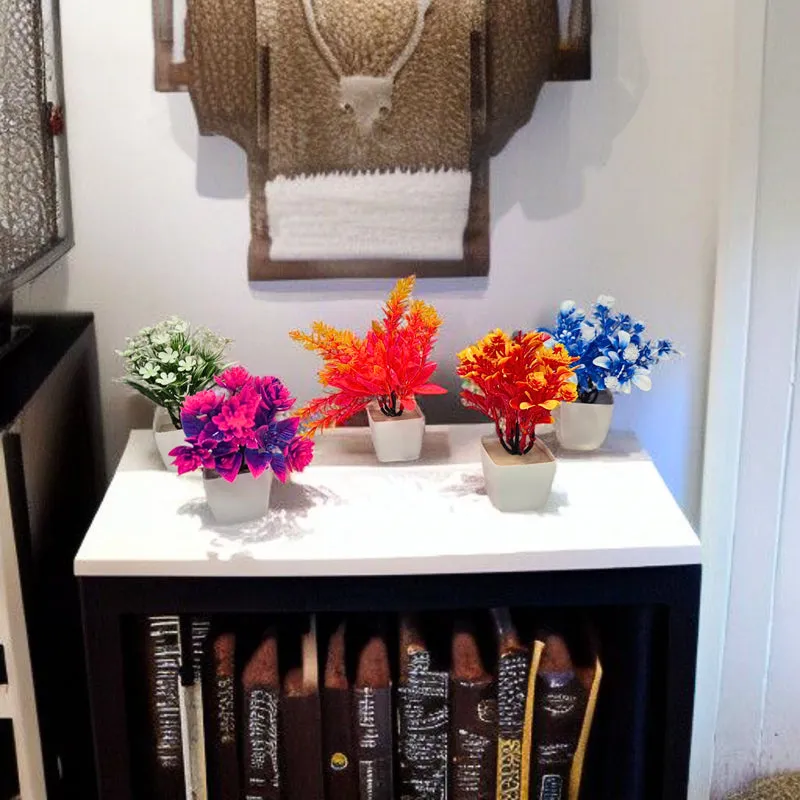 Floriya Artificial Flower With Pot - Set Of Five media 5