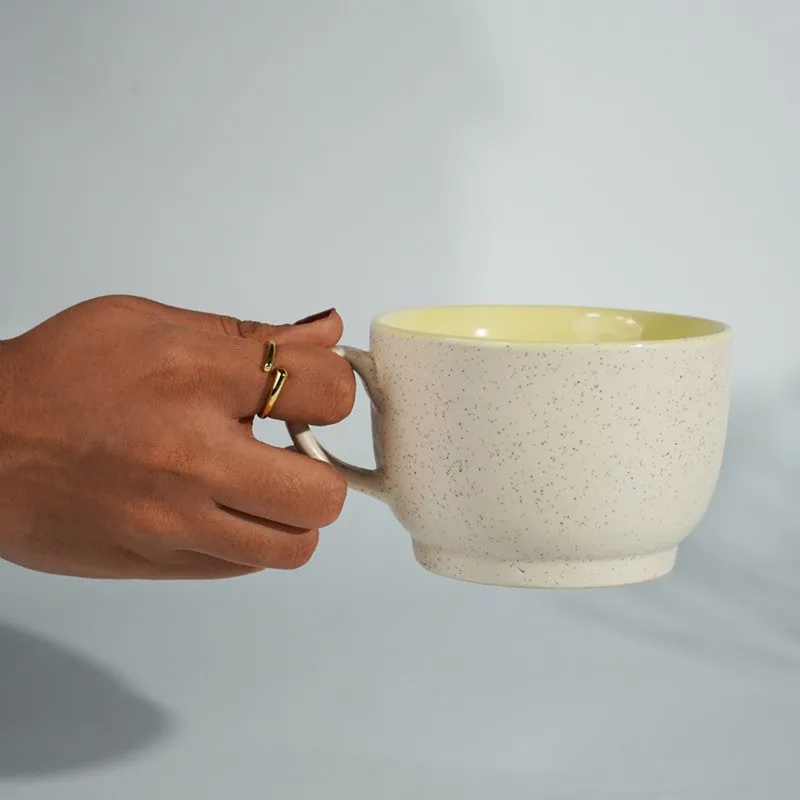 Poura Ceramic Coffee Mug (350 mL) - Yellow media 5