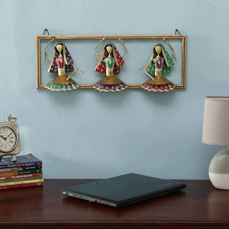 Ethnic Dancers I Iron Wall Accent