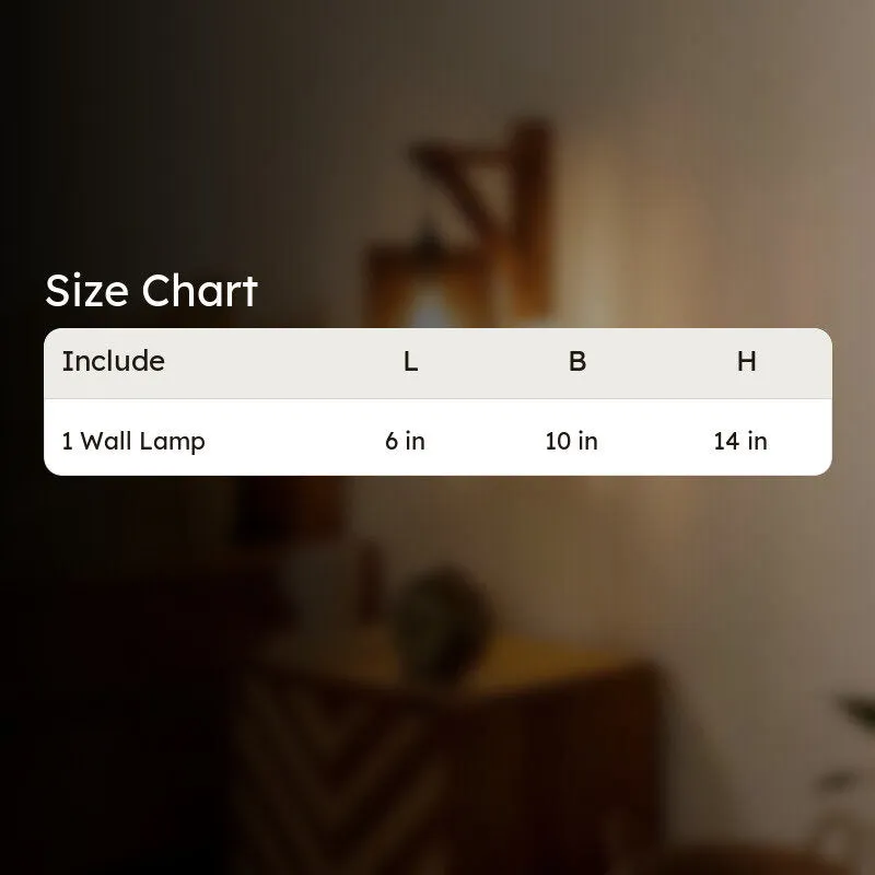 StripeCore Wooden Wall Lamp - Brown media 8