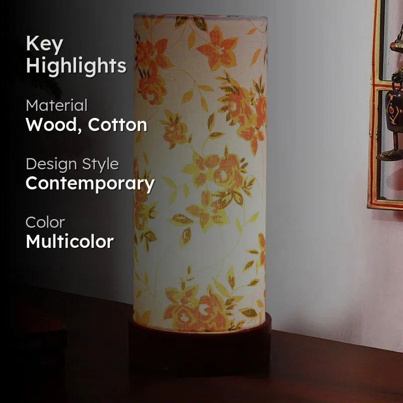 Ibis Jaala Tower Wooden Table Lamp - Multicolor media 2