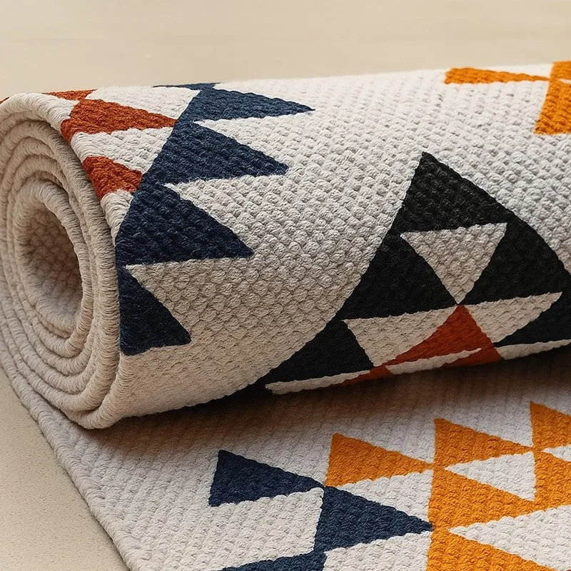 Boho Tribal Patter Cotton Runner Rug media 5