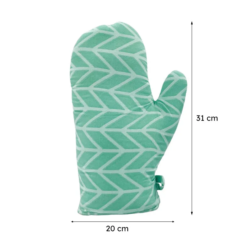 Swayam Chevron Grip Kitchen Gloves (Green) - Set Of Two media 8