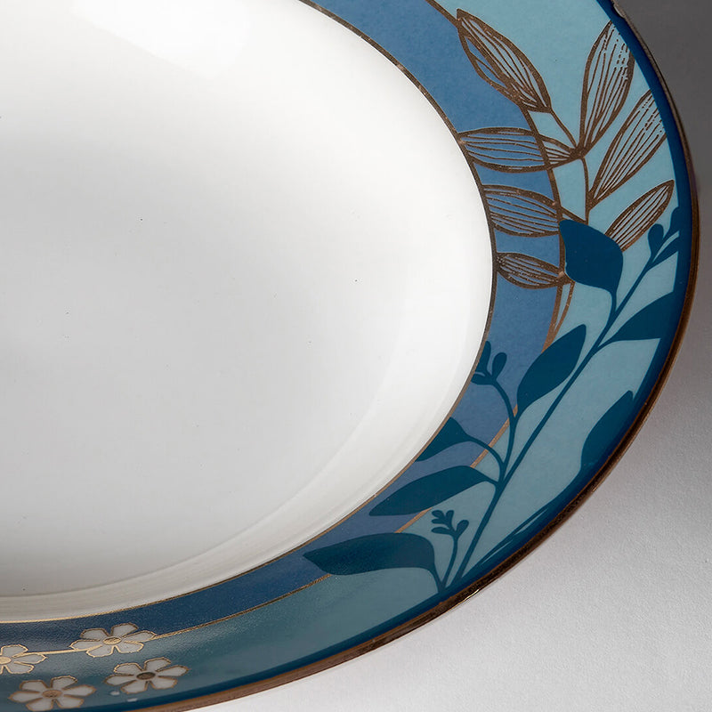 India Circus Azura Bone China Pasta Plate - Set Of Two media 6