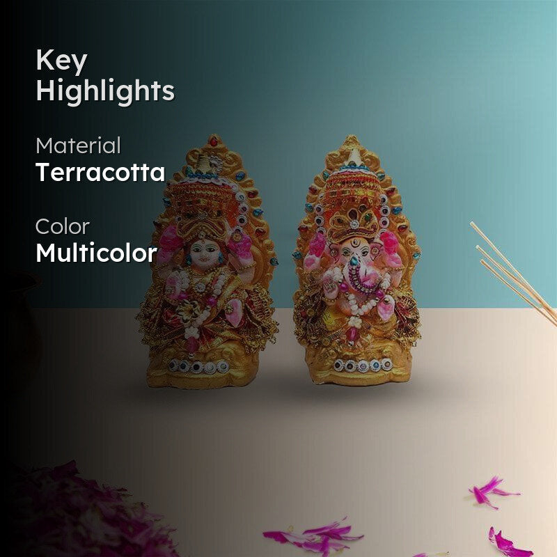 Divine Lakshmi Ganapati Idol Set media 2