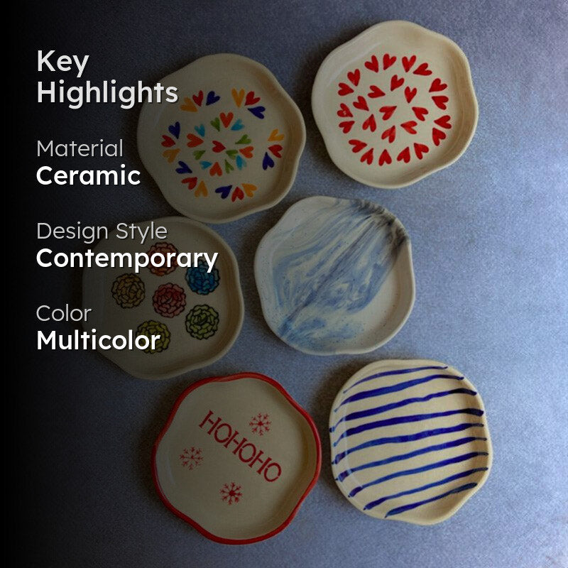 Syndril Ceramic Platter - Set of Six media 2