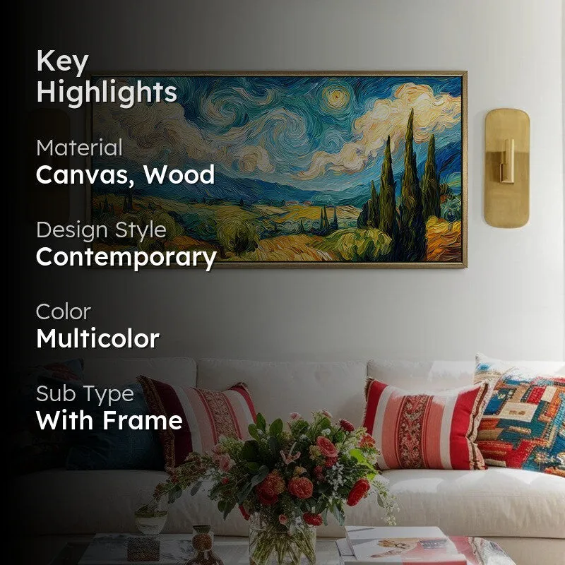 Skylume Canvas Wall Painting With Frame media 2