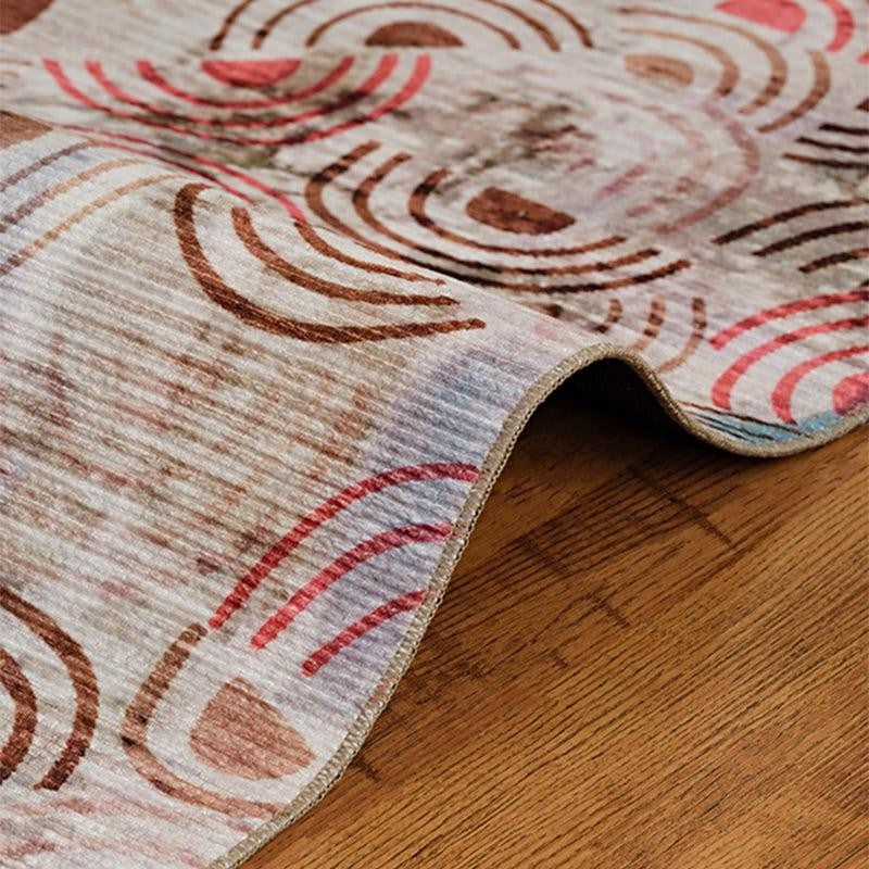 Carter Abstract Polyester Carpet - Red media 4