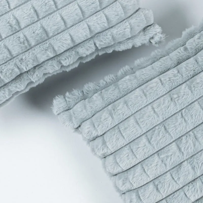 Frost Waffle Grey Cushion Cover (Square) Set of Two media 4