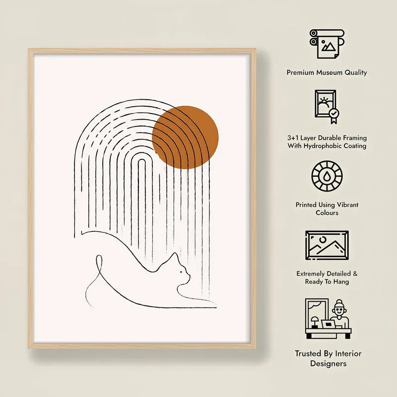 Pounce Archival Canvas Wall Art - Natural Brown Frame media 8
