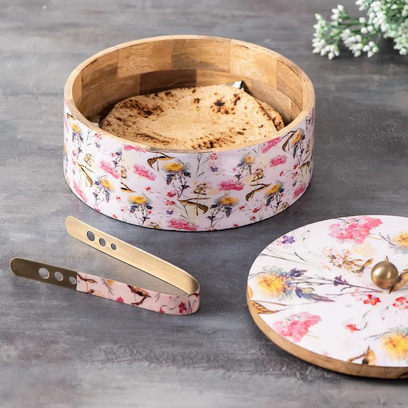 Flavox Mango Wood Round Masala Box - Three Piece Set media 5