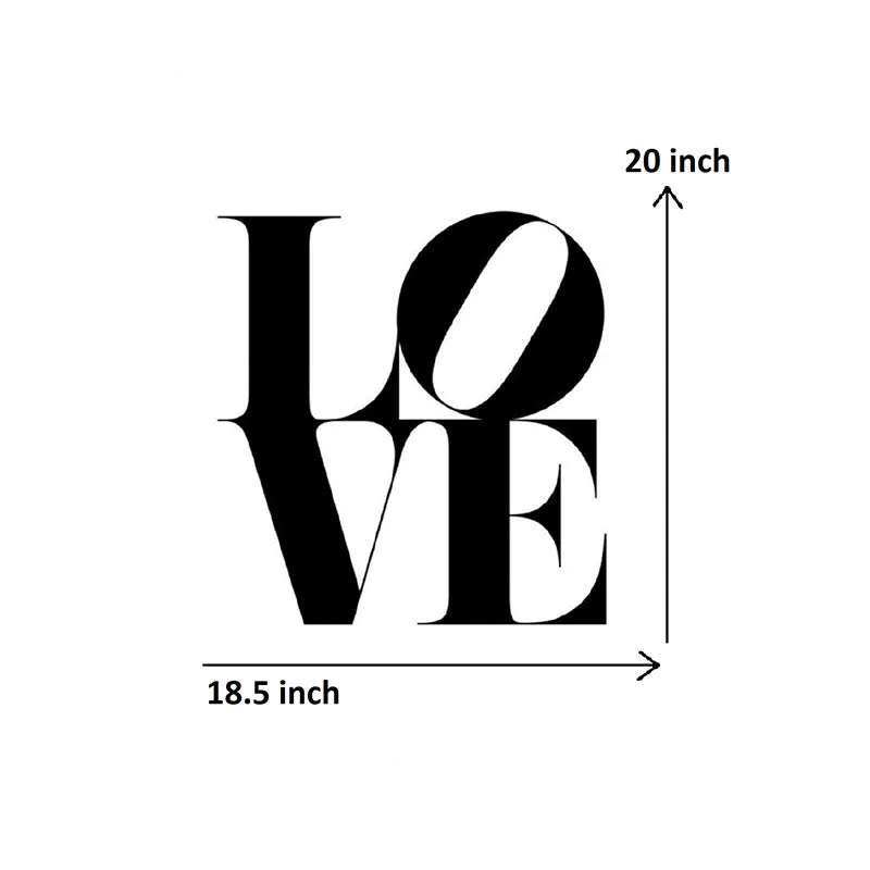 Love  Black Iron Wall Accent media 5