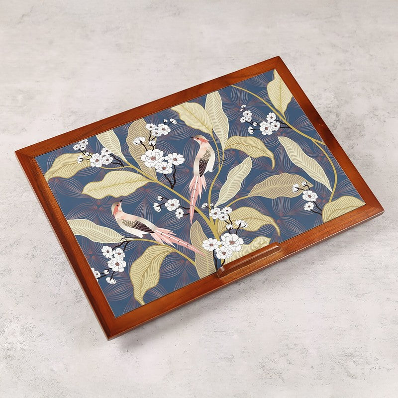 India Circus Teak Wood Paradise Laptop Table media 4