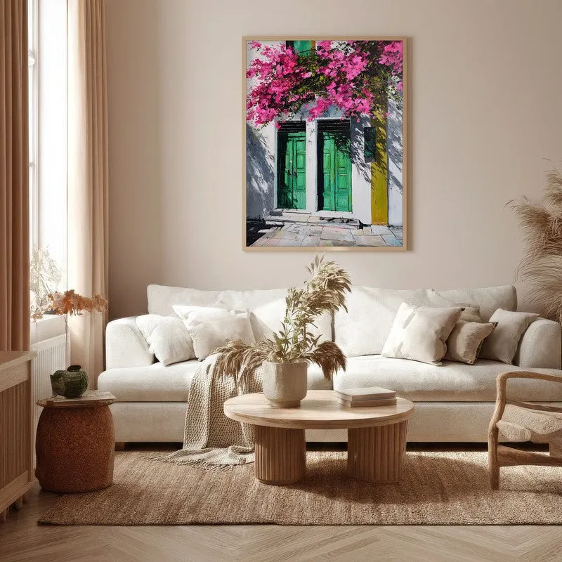 Maison Flora Canvas Wall Painting - Brown Frame media 5