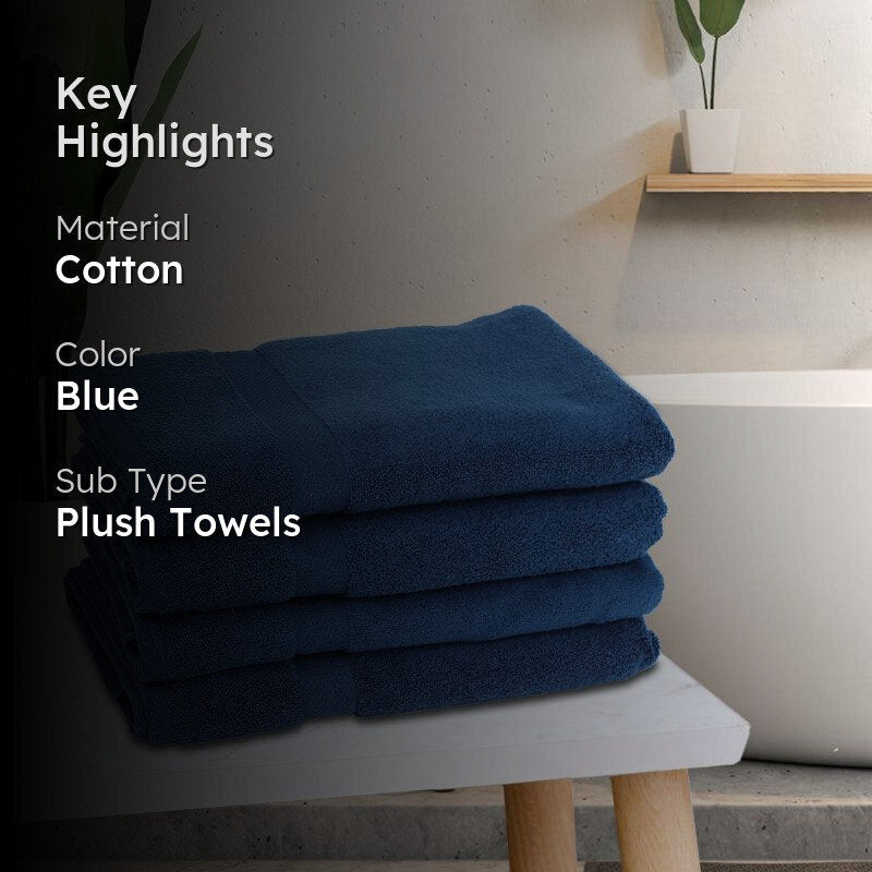 Miorah Bath Towel (Blue) - Set Of Four media 2
