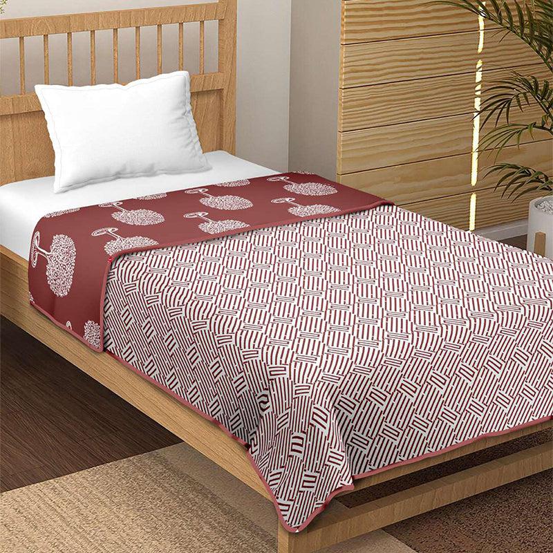 Moohina Reversible Cotton Dohar (Brown)  - 180 GSM media 5