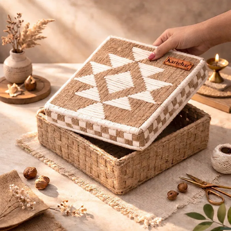 Saanjh Jute Storage Box media 4
