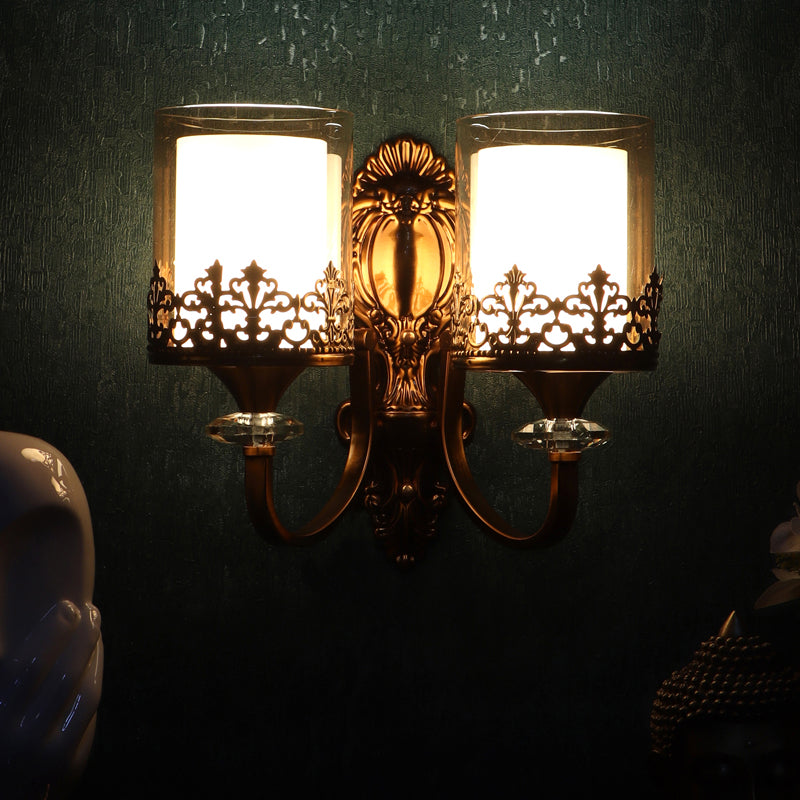 Epoch Iron Wall Lamp With Glass Shade media 4