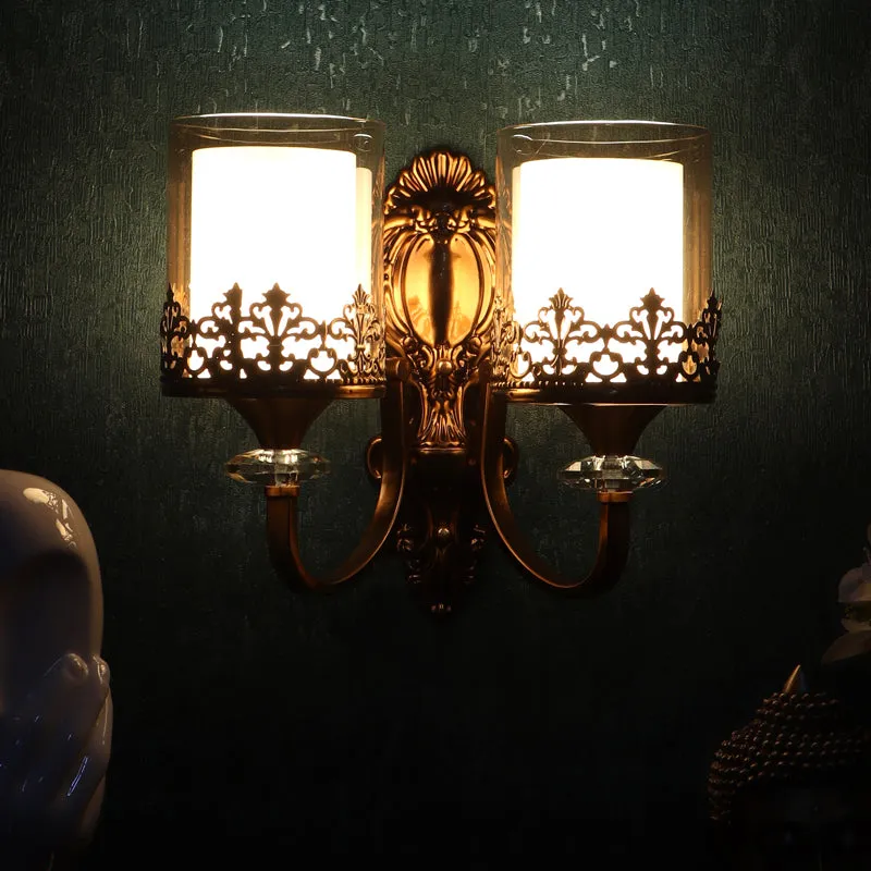 Epoch Iron Wall Lamp With Glass Shade media 4