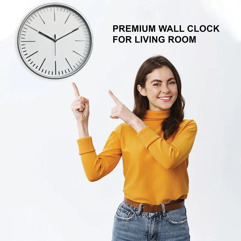 Aestra Analog Wall Clock - Grey, White media 7