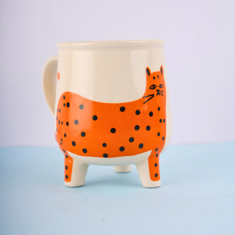 Polka Ceramic Coffee Mug (250 mL) - 250 ML