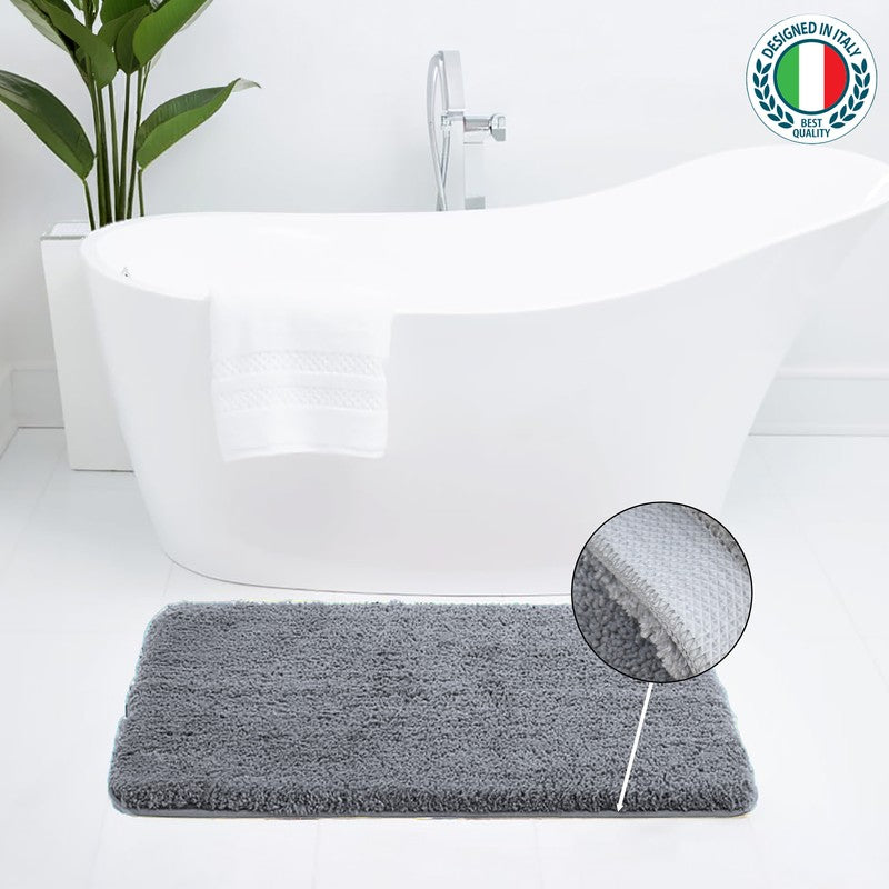 BathEase Anti Skid Bath Mats - Grey media 4