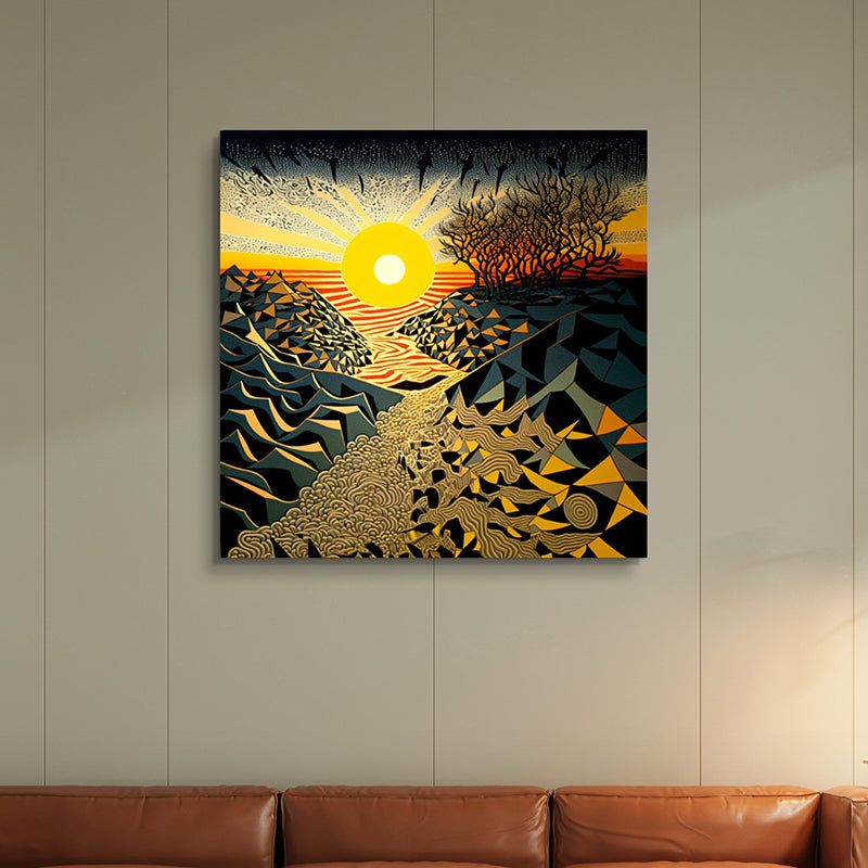 Sunlit Walkways Wall Painting