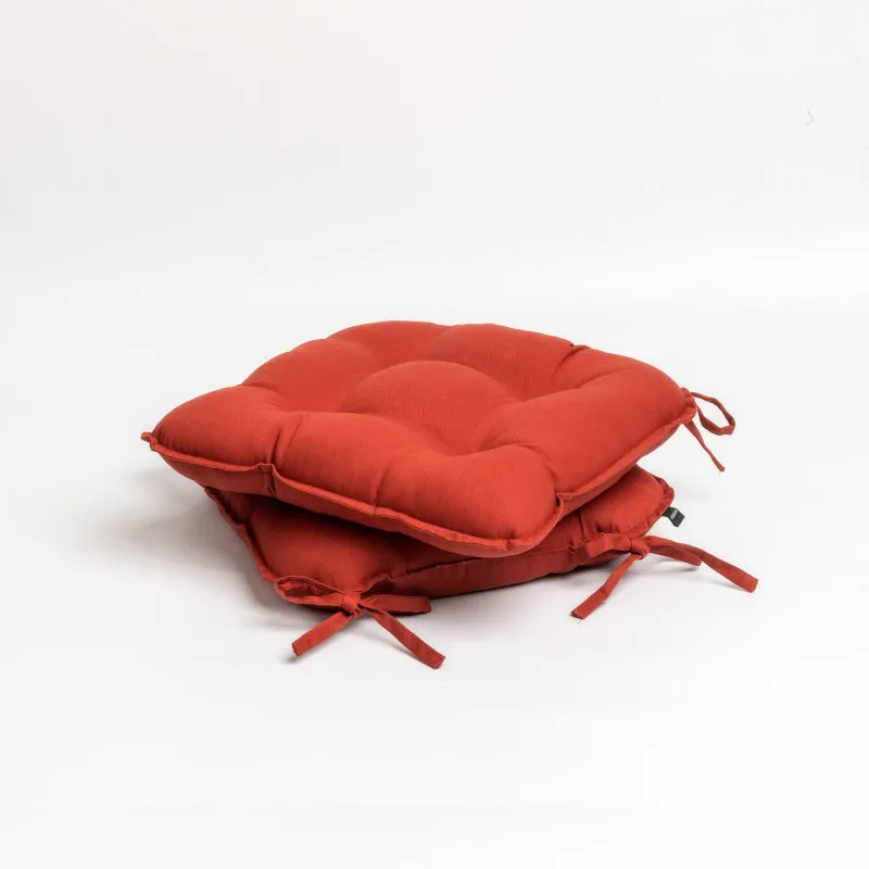 Sylvia Chair Pad (Terracotta Brown) - Set Of Two media 4