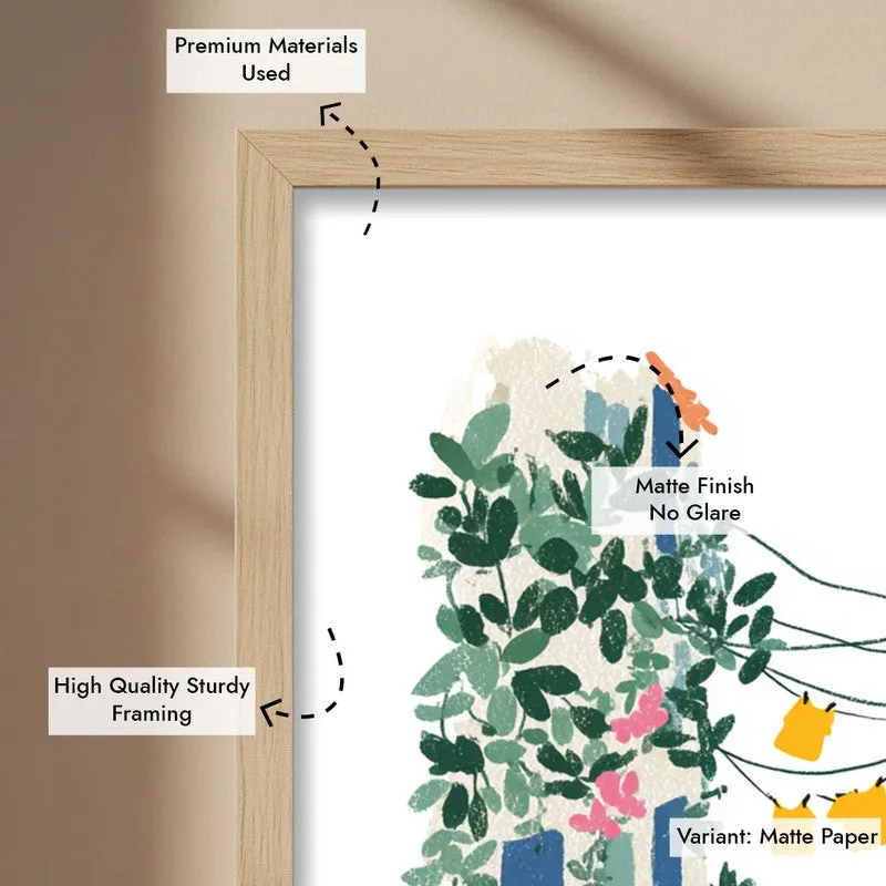 Citrivale Canvas Wall Painting With Brown Frame media 9