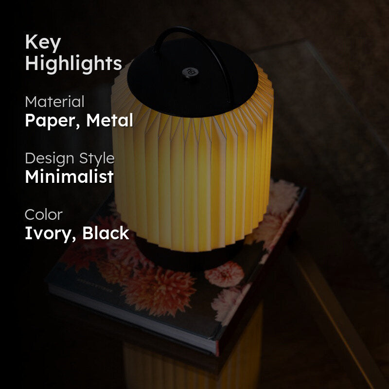 Fig Living Tote Table Lamp - Ivory,Black media 2