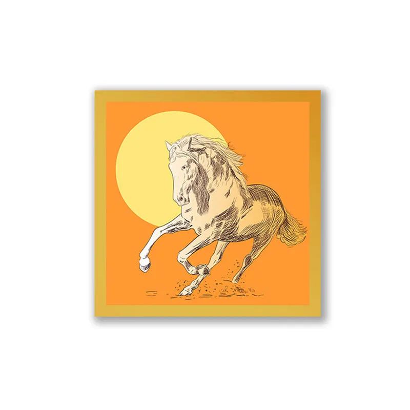 Equine Lines Wall Art with Gold Frame media 3