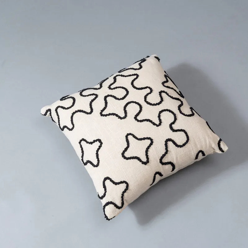 Quetzal Embroidered Abstract Cushion Cover - Square media 3