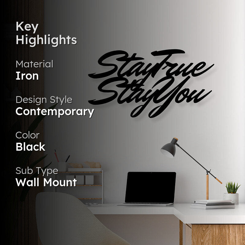 Stay True Iron Wall Accent media 2