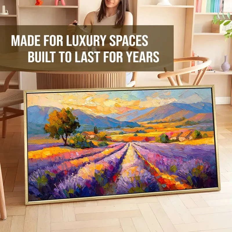 Violet Haze Canvas Wall Painting With Frame media 5
